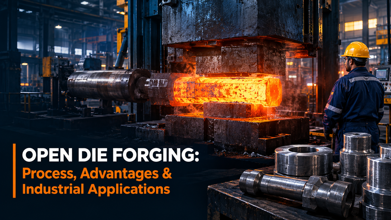 Open die forging process, advantages and industrial applications